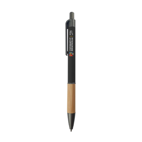 Push Button Ballpoint Pens with Bamboo Grip